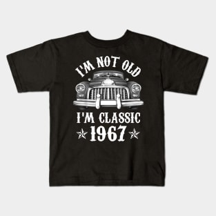 55 Year Old Vintage 1967 Classic Car 55th Birthday Gifts Kids T-Shirt